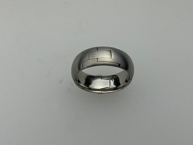 Size 3 3/4, 6mm wide Titanium TG-5 (Small finger/Toe Ring)